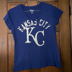 Size 2XL Kansas City Royals V-neck t-shirt
